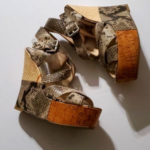 Women's Platform Sandle Heels, Size 9 1/2
